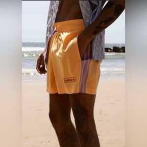 Adidas Orange and Lavender Swim Shorts